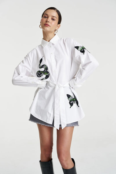 Sparkle LS Shirt WHITE