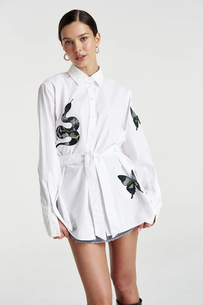 Sparkle LS Shirt WHITE