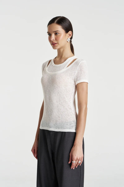 Cut Out Top VANILLA