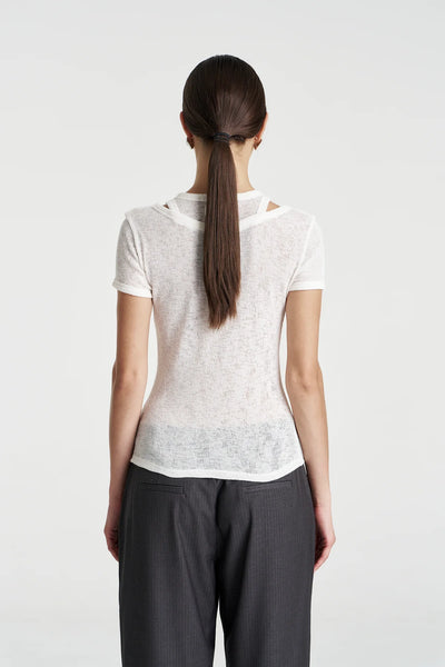 Cut Out Top VANILLA