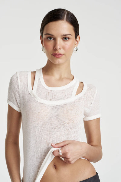 Cut Out Top VANILLA