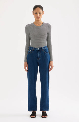 Organic Straight Leg Jean FORCE BLUE