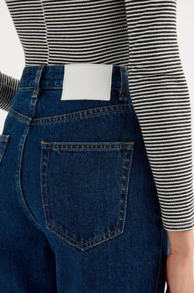 Organic Straight Leg Jean FORCE BLUE
