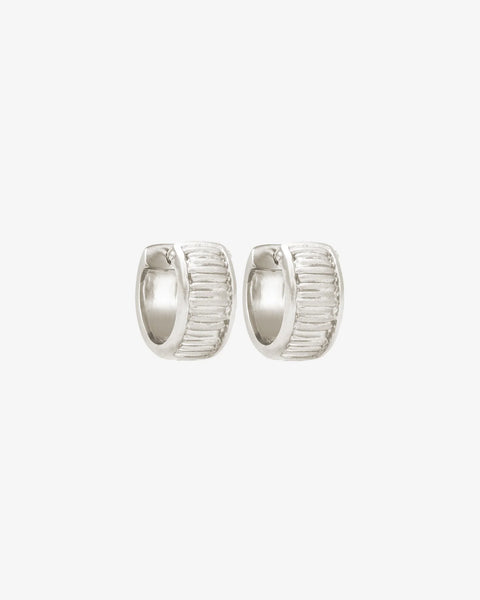 Arete Wide Huggies STERLING SILVER