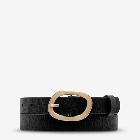 Nocturne Belt GOLD/BLACK LEATHER