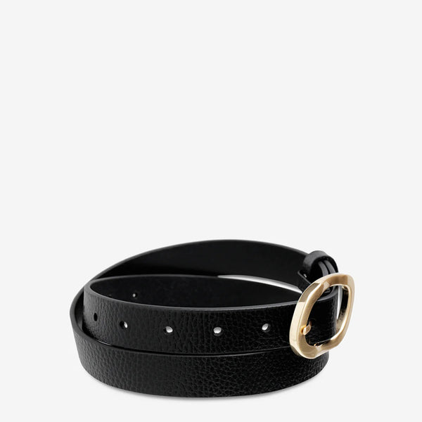 Nocturne Belt GOLD/BLACK LEATHER