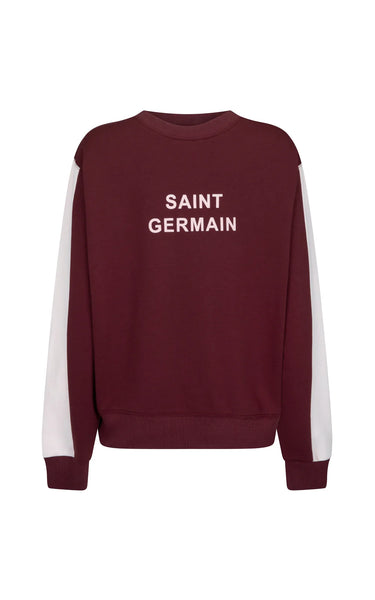 Sain Germain Knit Sweatshirt RED WINE