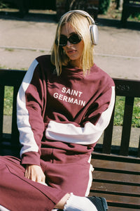 Sain Germain Knit Sweatshirt RED WINE