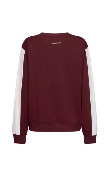 Sain Germain Knit Sweatshirt RED WINE
