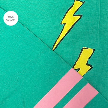 The Born Original Tee TEAL/PINK