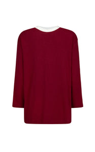 James Long Sleeve Top RED WINE