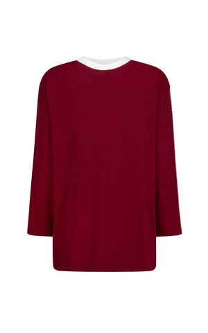 James Long Sleeve Top RED WINE