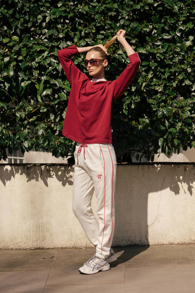 James Long Sleeve Top RED WINE