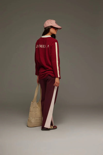 James Long Sleeve Top RED WINE