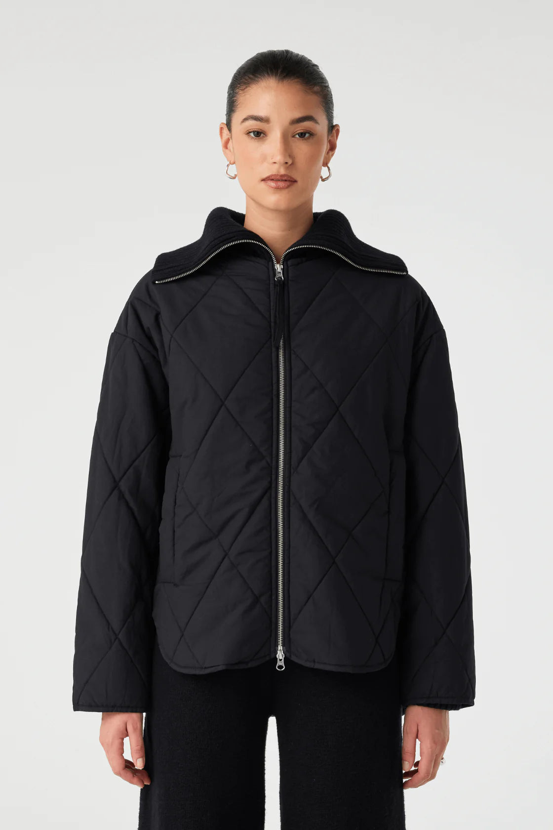 Reece Quilted Jacket BLACK