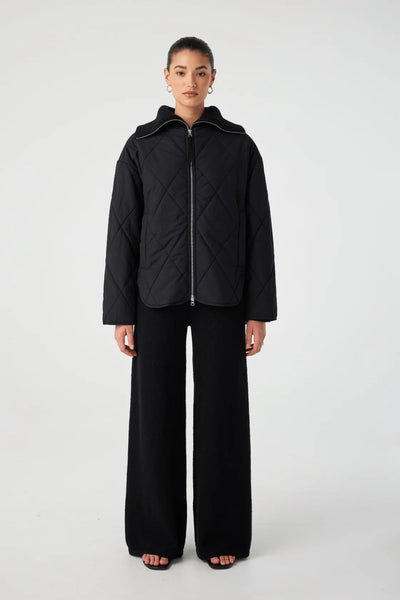 Reece Quilted Jacket BLACK