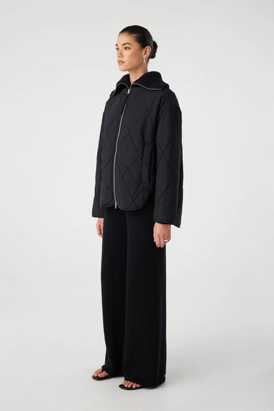 Reece Quilted Jacket BLACK
