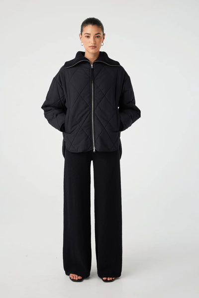 Reece Quilted Jacket BLACK