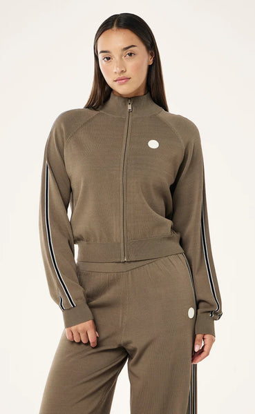 Retreat Knit Jacket BURNT BISCUIT