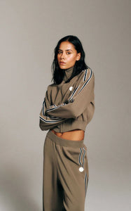 Retreat Knit Jacket BURNT BISCUIT