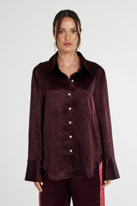 Cuff Shirt PLUM