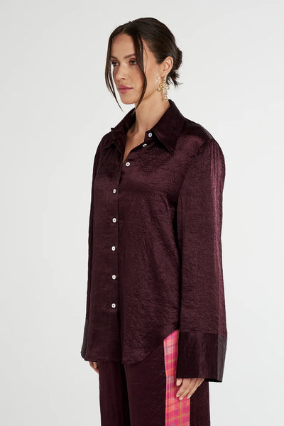 Cuff Shirt PLUM