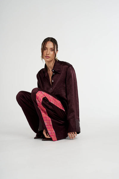 Cuff Shirt PLUM