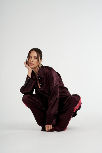 Cuff Shirt PLUM