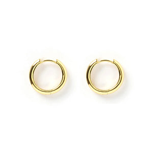 Jett Hoop Earrings 14K GOLD PLATED