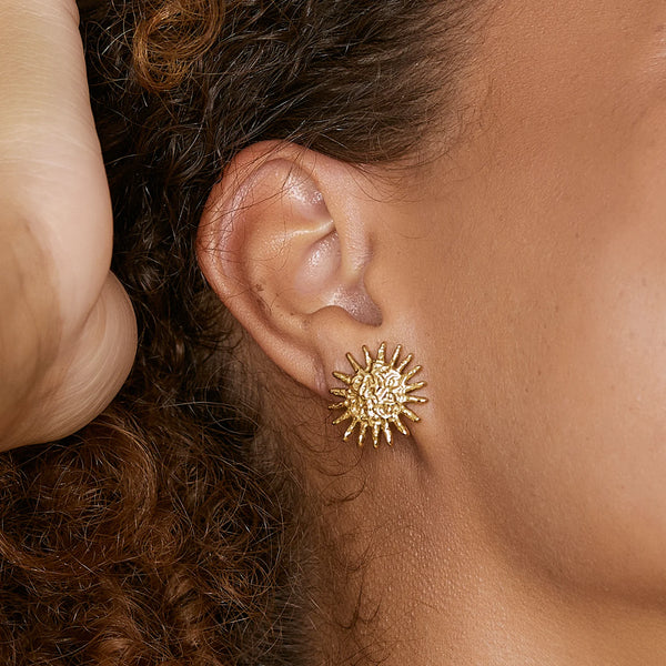 Magnolia Earrings 14K GOLD PLATED