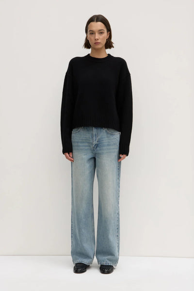 Beau Merino Wool Knit BLACK