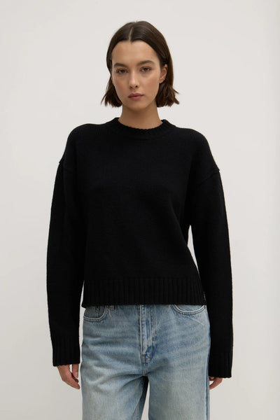 Beau Merino Wool Knit BLACK