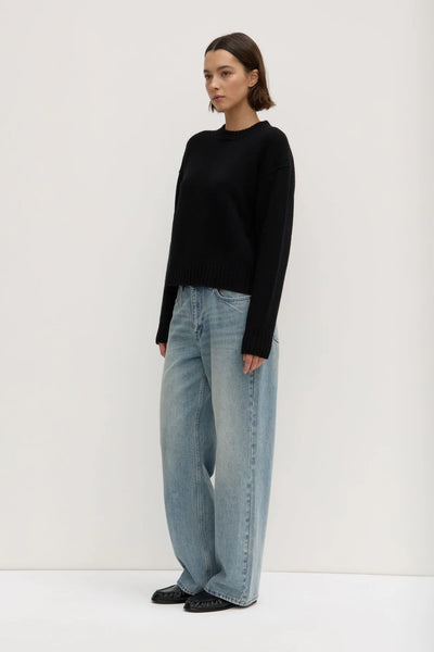 Beau Merino Wool Knit BLACK
