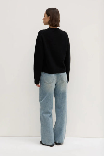 Beau Merino Wool Knit BLACK