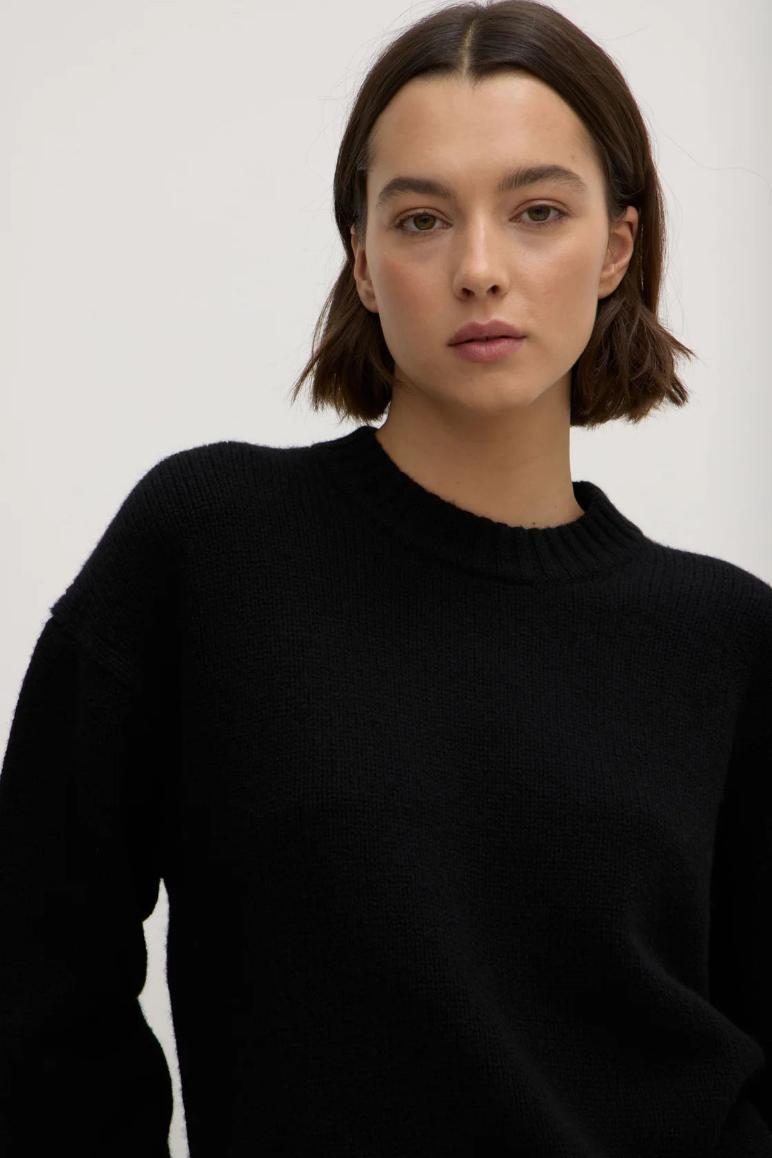 Beau Merino Wool Knit BLACK
