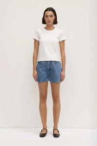 Lyla Cap Sleeve Tee ANTIQUE WHITE