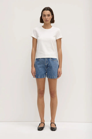 Lyla Cap Sleeve Tee ANTIQUE WHITE