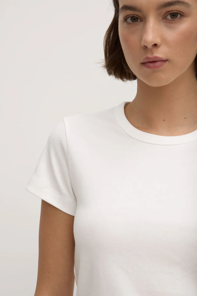 Lyla Cap Sleeve Tee ANTIQUE WHITE