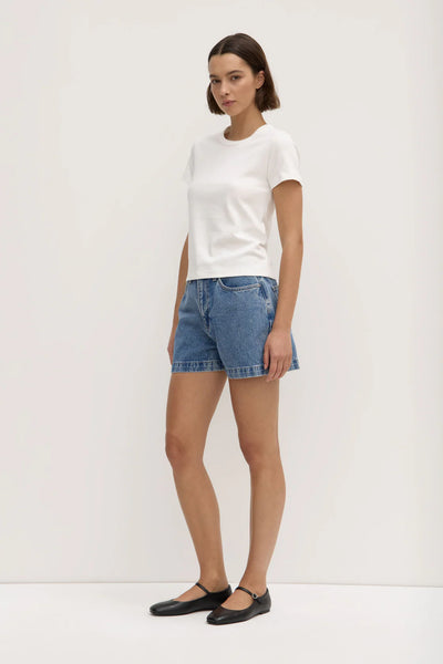 Lyla Cap Sleeve Tee ANTIQUE WHITE