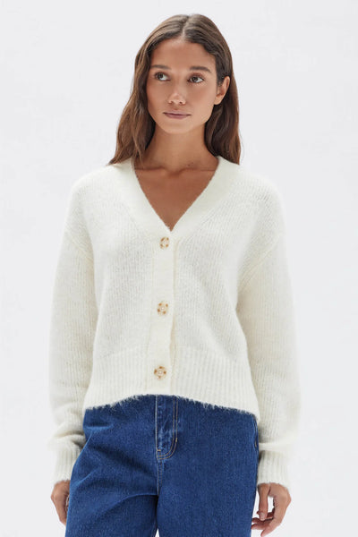 Evi Wool Knit Cardigan CREAM