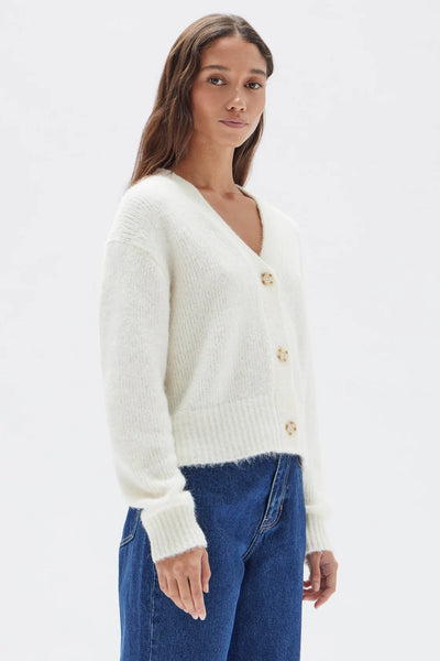 Evi Wool Knit Cardigan CREAM