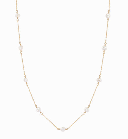 Lucia Necklace PEARL/14K GOLD FILLED