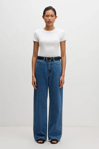 Organic Relaxed Leg Jean FRESH BLUE