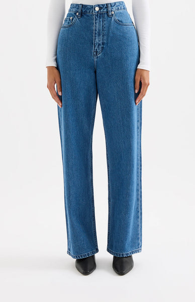Organic Relaxed Leg Jean FRESH BLUE