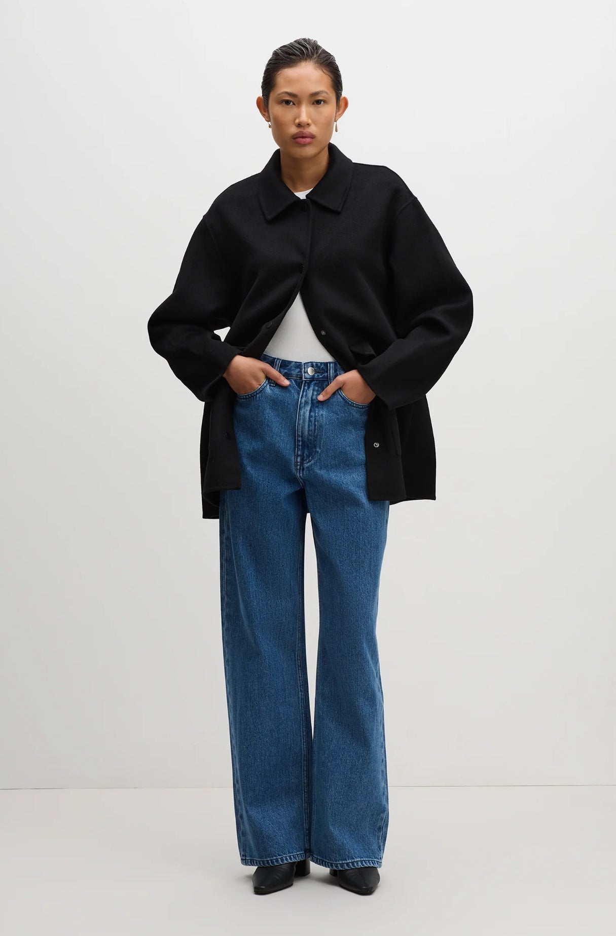 Levi Wool Coat BLACK