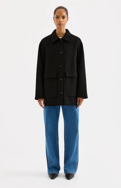 Levi Wool Coat BLACK