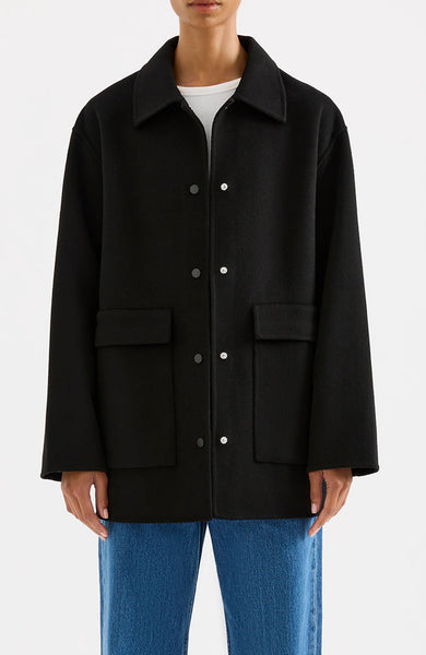 Levi Wool Coat BLACK