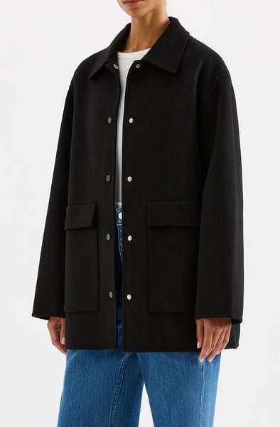Levi Wool Coat BLACK