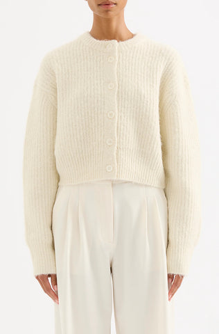 Nixon Cropped Cardigan CREAM