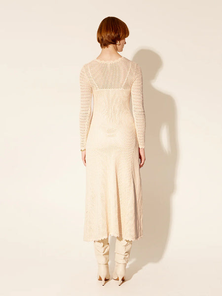 Ingrid Knit Midi Dress CREAM